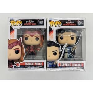 Funko Pop! Marvel Scarlet Witch #1007 Doctor Strange #1005 Multiverse Of Madness